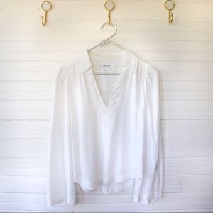 FRAME white blouse